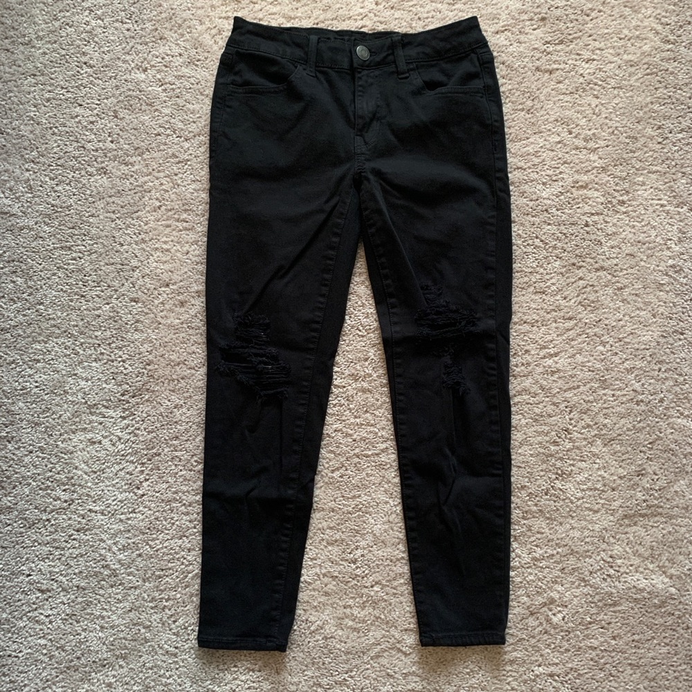 American Eagle Jeggings with Rips